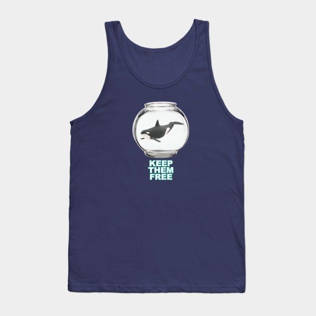 KEEP THEM FREE - Orca Tank Top by Show OFF Your T-shirts!™